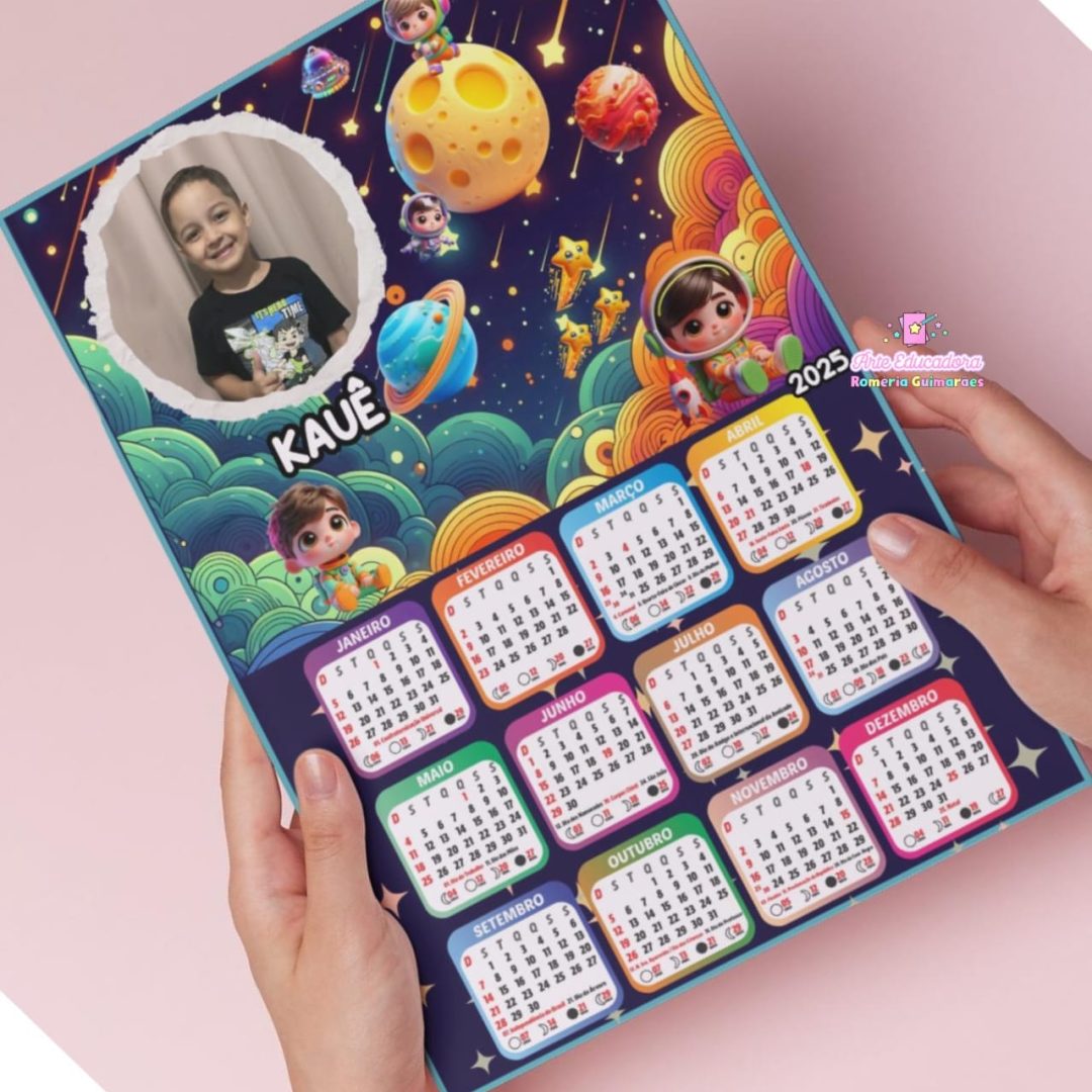 CALENDÁRIOS  EDITÁVEIS 2025 TEMAS
