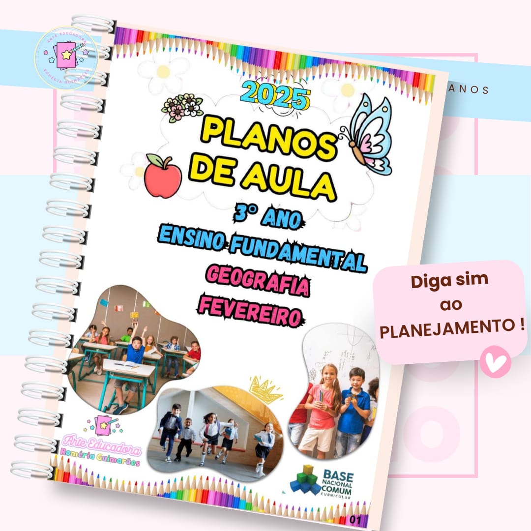 27🌟 *270 Planos de Aula para o 3º Ano do Ensino Fundamental I (2025)* 🌟 🎯 Organizados por Mês, Bimestre e Disciplina Inclui *Português, Matemática, Ciências, História, Geografia, Artes e Educação Física* ✔️ Atualizações Mensais. ✨