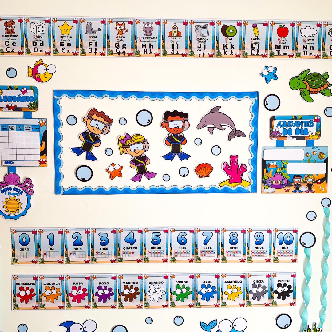 Kit sala Fundo do Mar 🐠🐟🐟🐠🐟🐠🐟