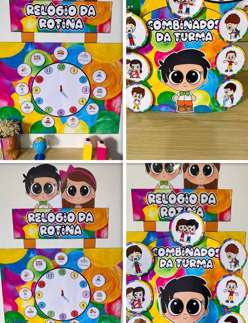 Relógio ⌚ Rotina+ Luva nossos combinados.