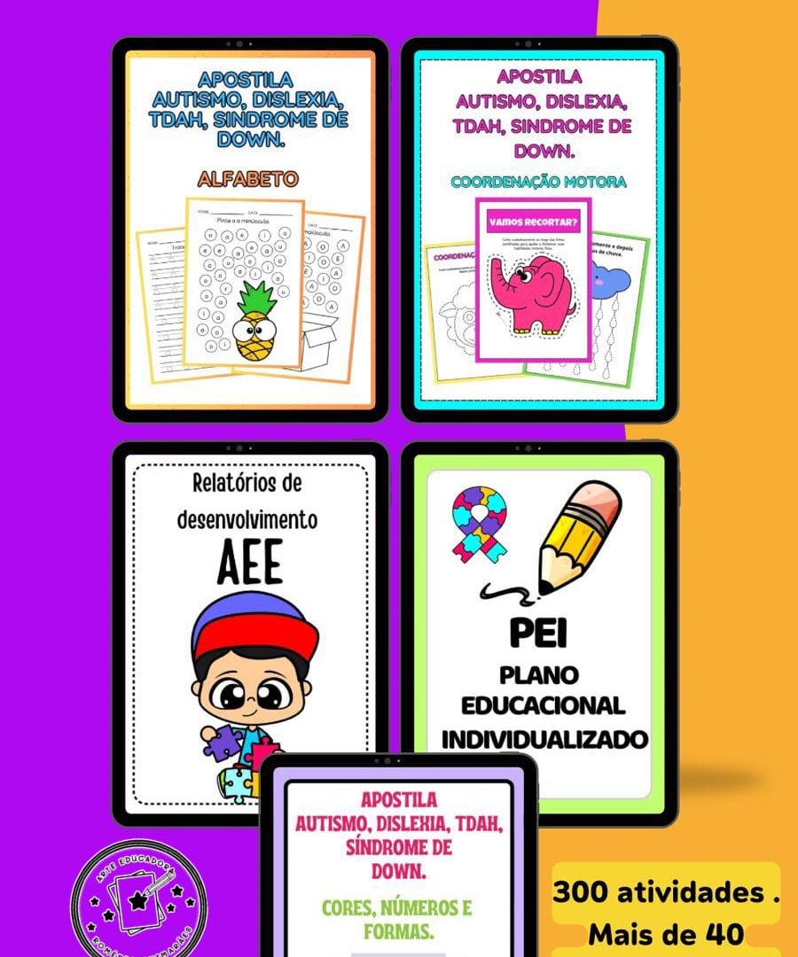 🖍🍀 Combo completo que vai transformar a sua prática na educação inclusiva!