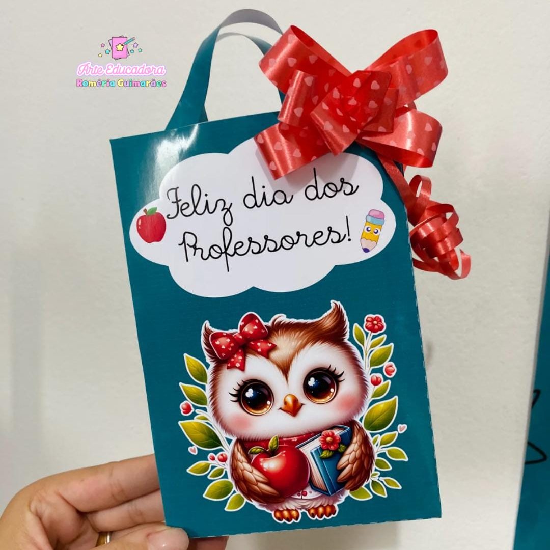 Sacolinha unitária dia dos professores 🌺