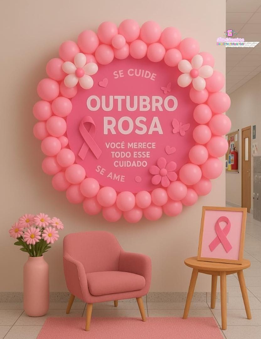 PAINEL OUTUBRO ROSA 🌹🌷🌷🌞🌸