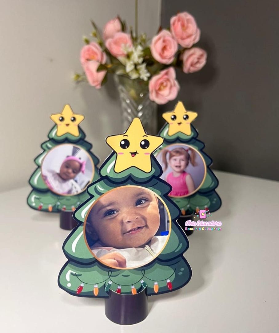 Mini Pinheiro Editável para foto🩷🌷🎄🤓