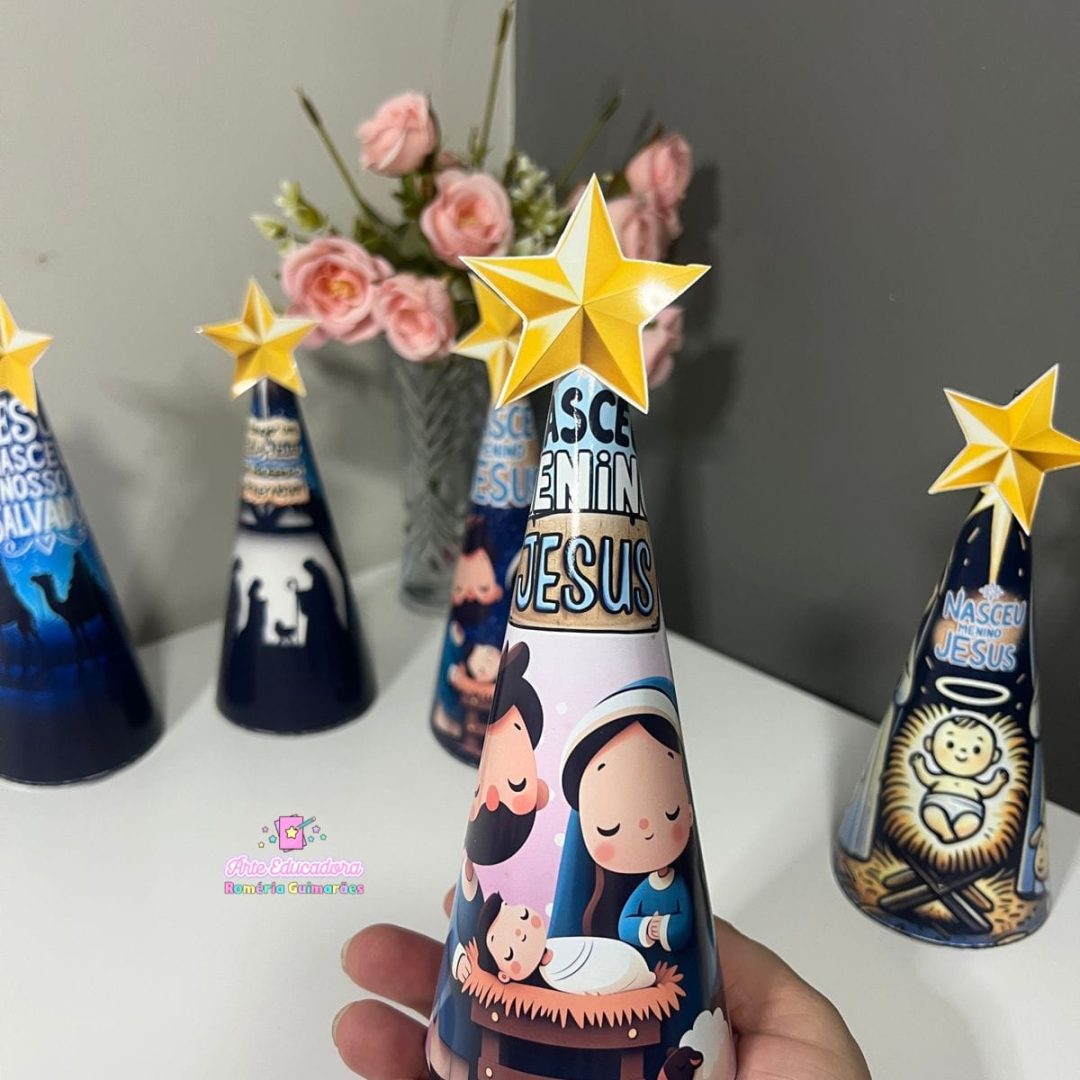 ✨🎄 Cones Natalinos – Presépio de Jesus🎄✨