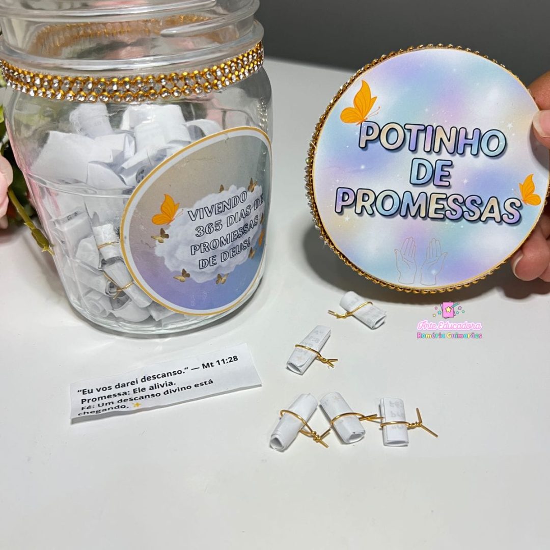 ✨ POTINHO DE PROMESSAS – 365 DIAS VIVENDO AS PROMESSAS DE DEUS ✨
