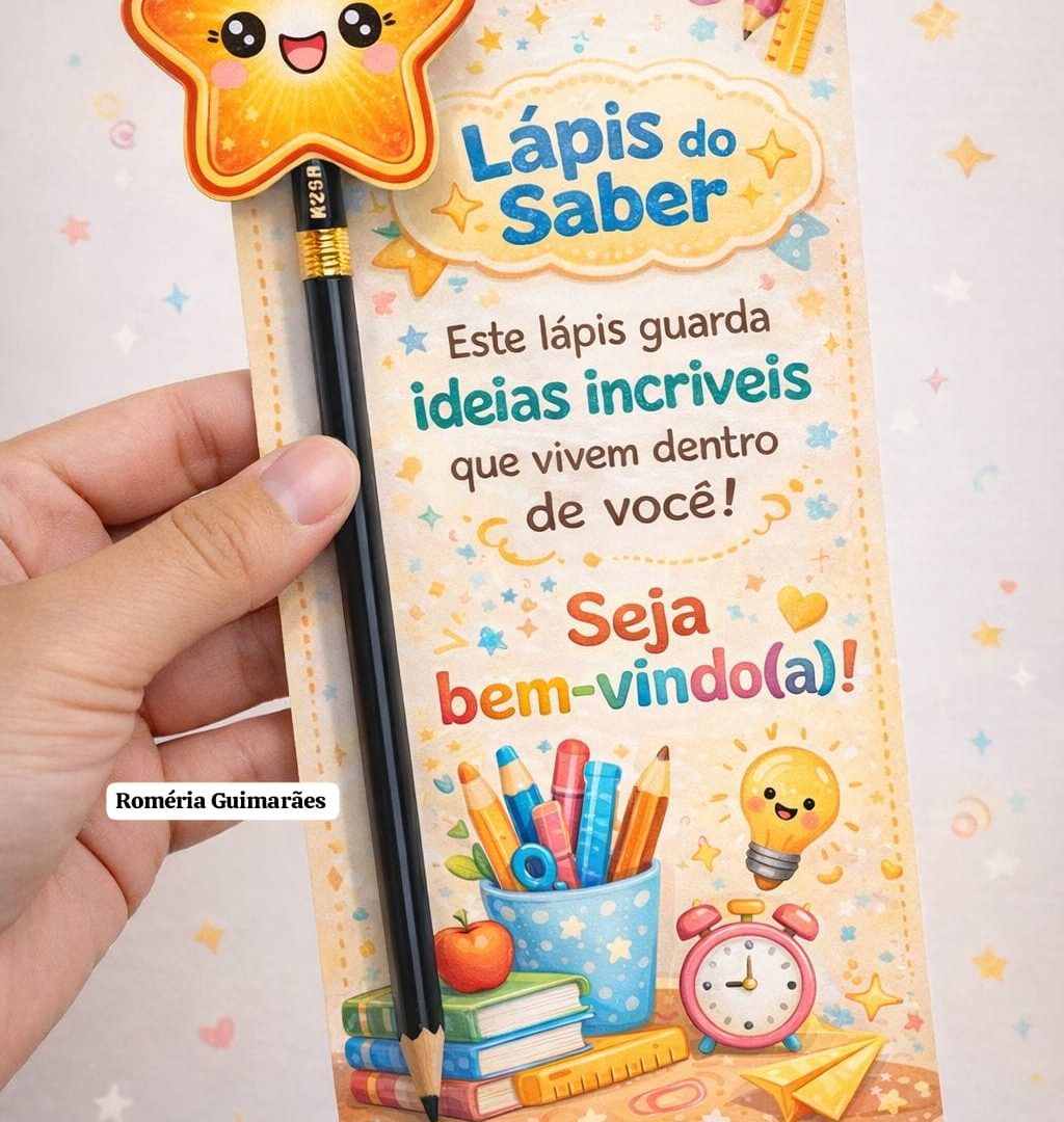 LEMBRANCINHA ✏️📝 LÁPIS DO SABER!