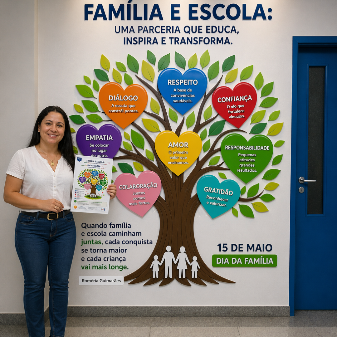 🌳💙 Painel Árvore dos Valores – Família e Escola+Bônus