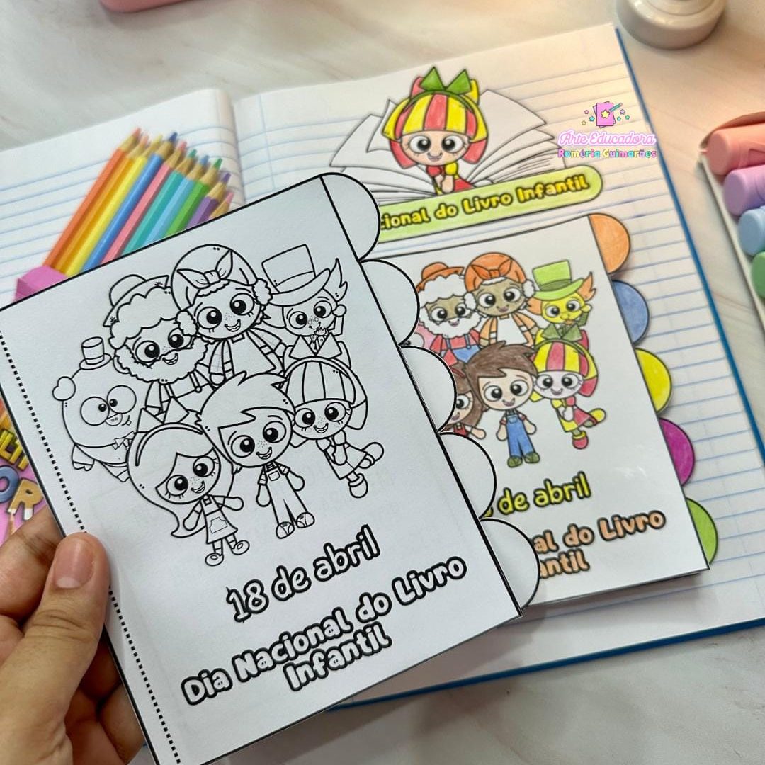 📚✨ Livrinho Interativo – Dia do Livro Infantil