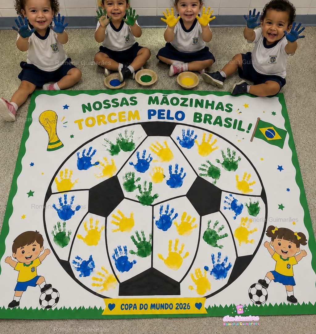 ⚽ PAINEL NOSSAS MÃOZINHAS TORCEM PELO BRASIL! 🇧🇷