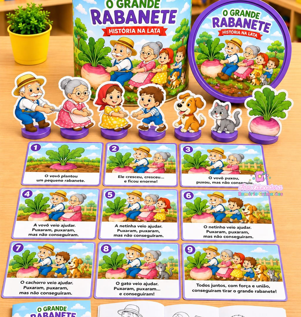 🥕✨ *HISTÓRIA NA LATA – O GRANDE RABANETE*