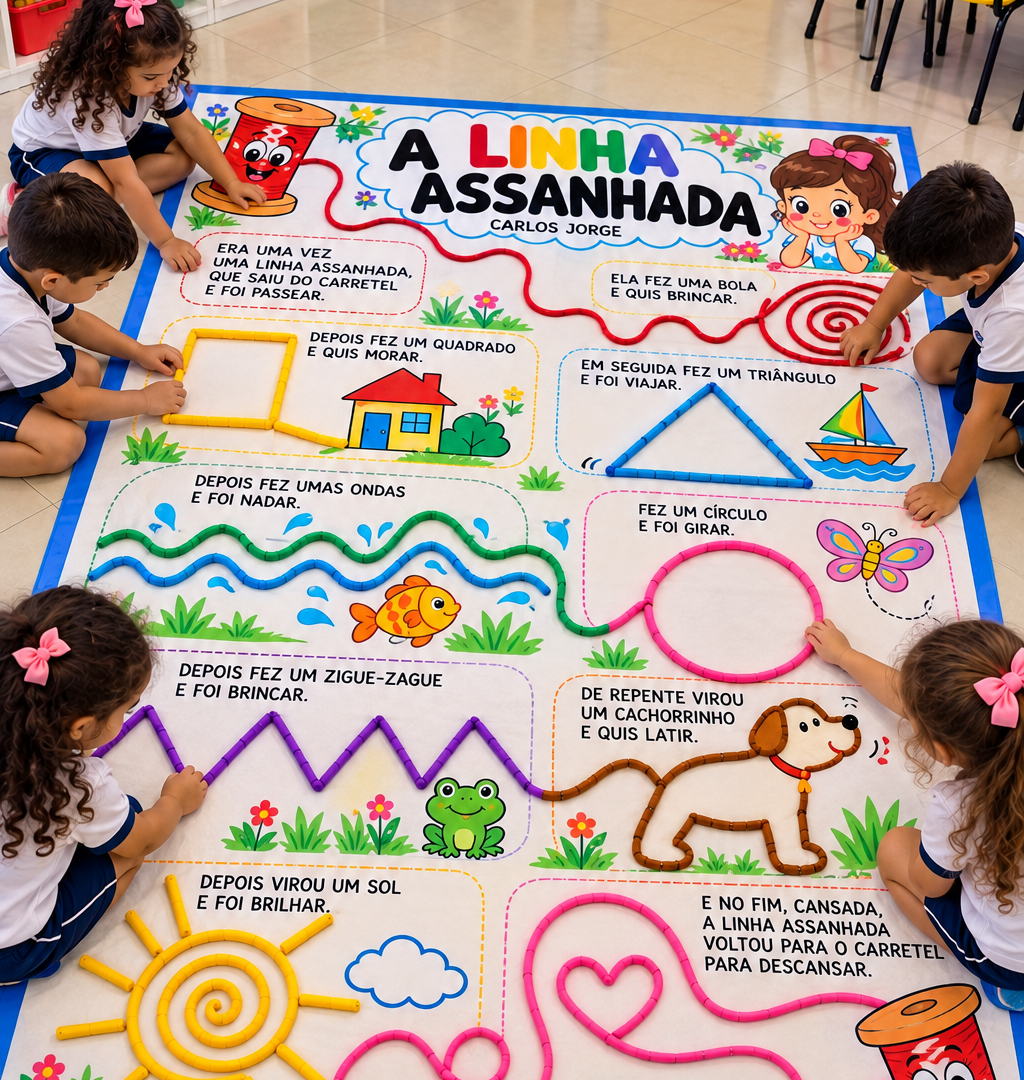 PAINEL A LINHA ASSANHADA+PLANO DE AULA E ATIVIDADES – MATERIAL PEDAGÓGICO INTERATIVO