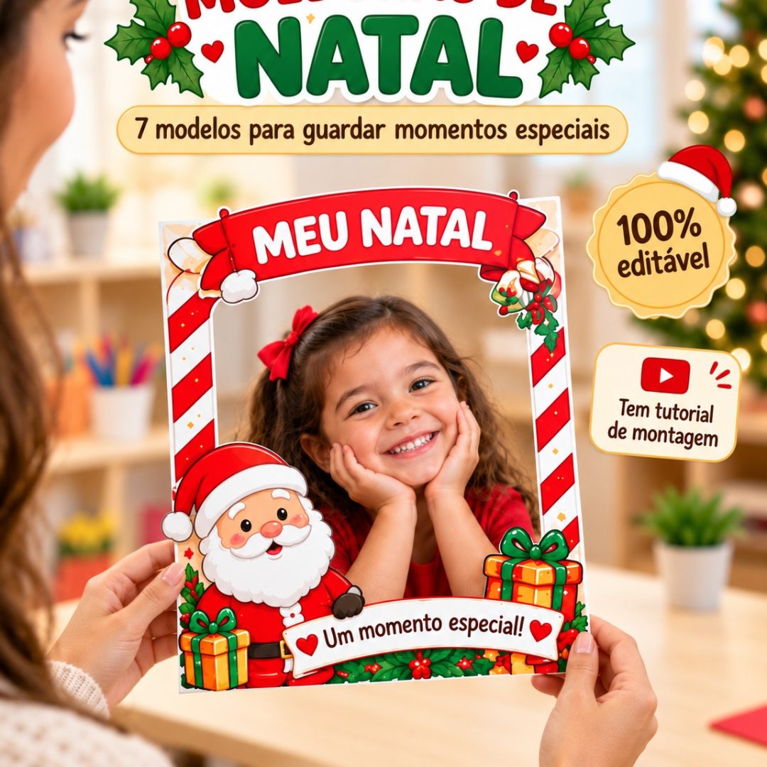 MOLDURAS PARA FOTO DE NATAL – 7 ARTES EXCLUSIVAS +BRINDE